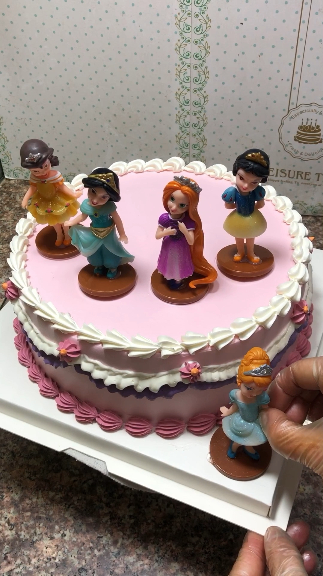 #卡通蛋糕#每个女孩心中都有一个公主梦,愿梦想成真