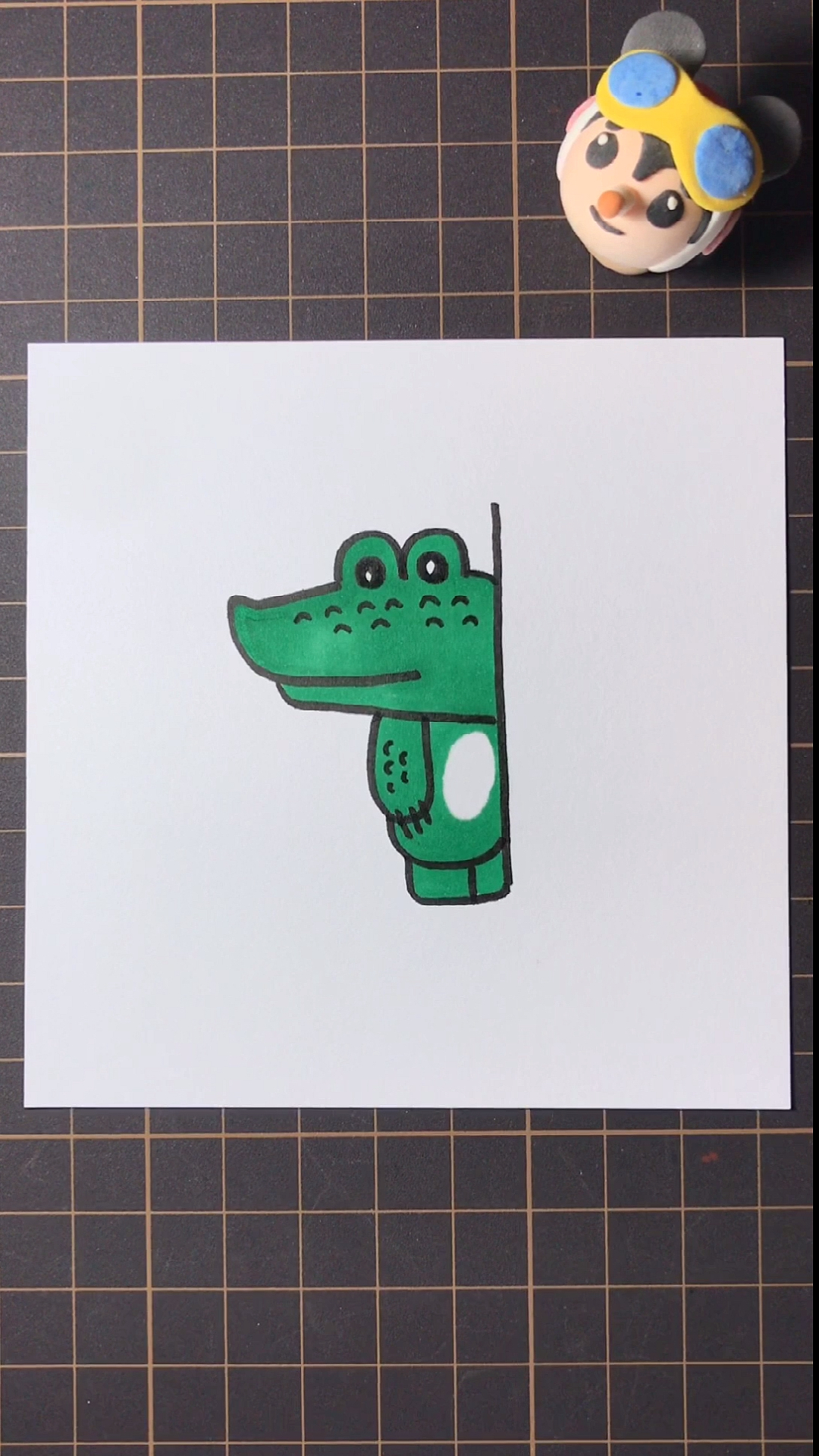 非常简单的鳄鱼简笔画教程