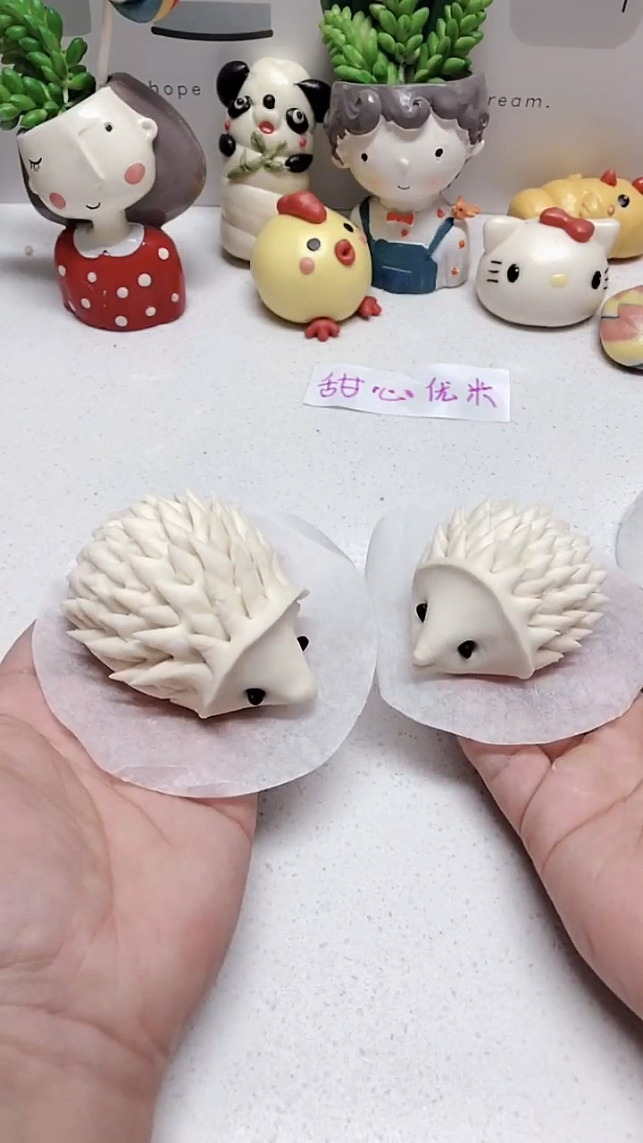 小刺猬馒头教程