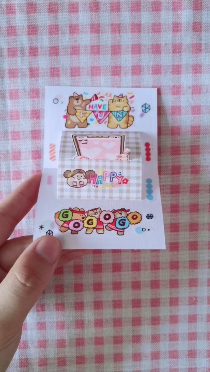 #创意手工DIY#手帐小机关～肉球主题立体卡