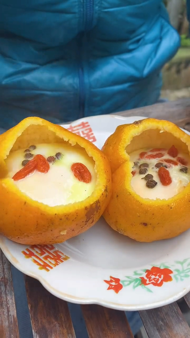 简简单单做个橘子蒸蛋