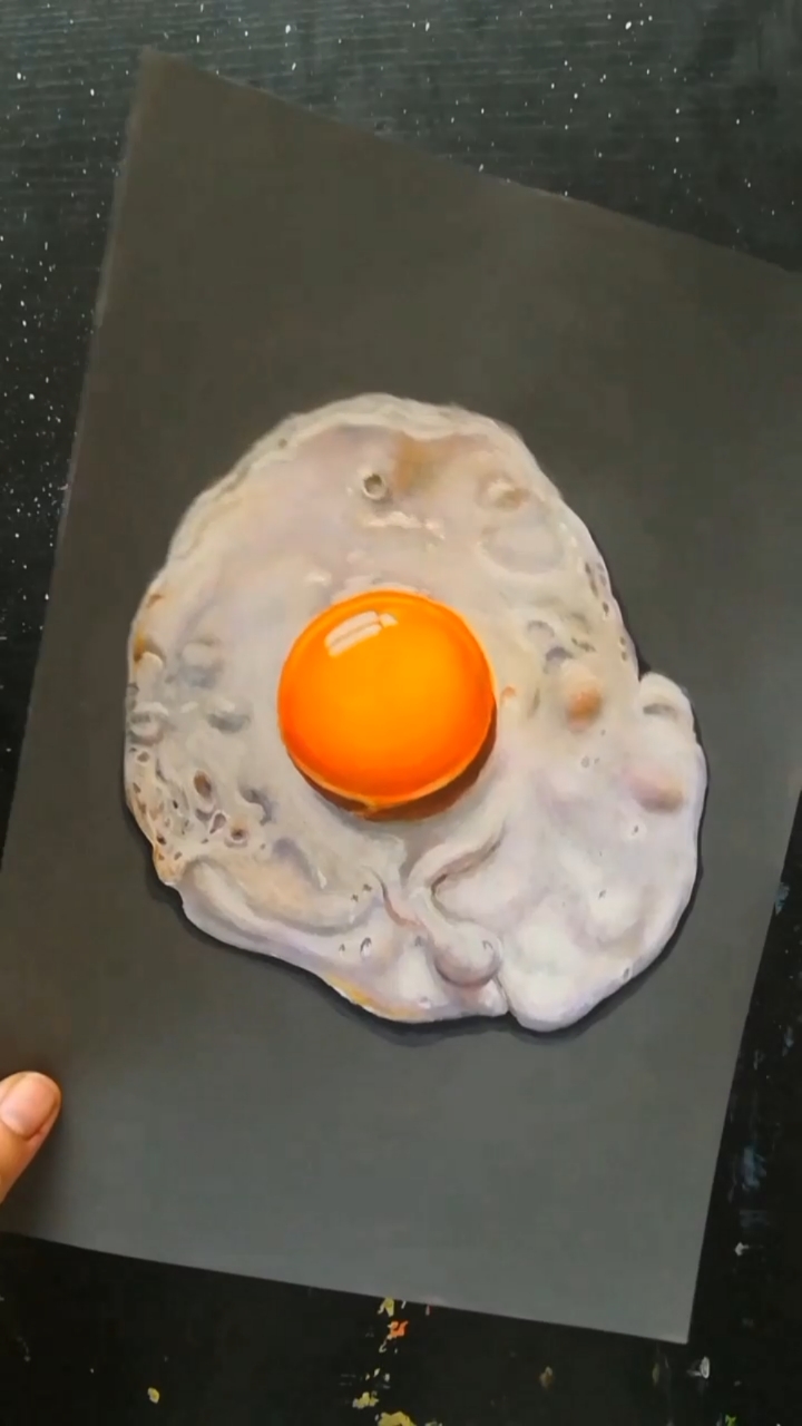 手绘煎蛋