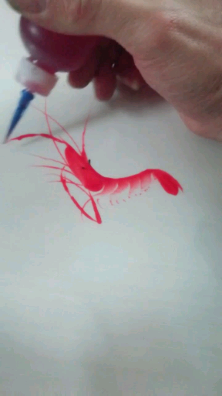 #果酱画#煮熟的虾还不能吃