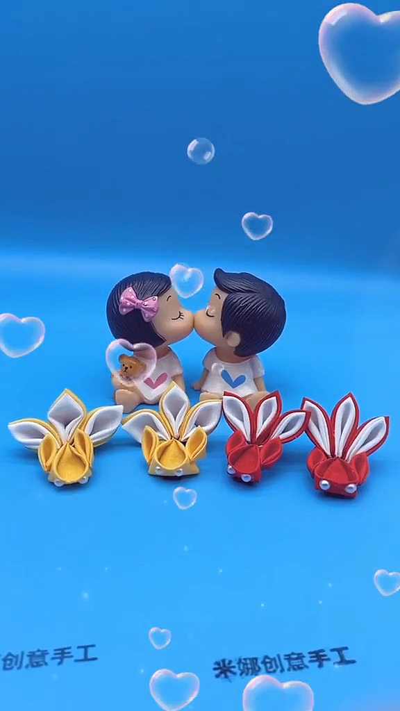 #手工发饰#闺女带着#小金鱼#发夹去上幼儿园,会不会是整个幼儿园最靓的妞#纯手工制作发饰