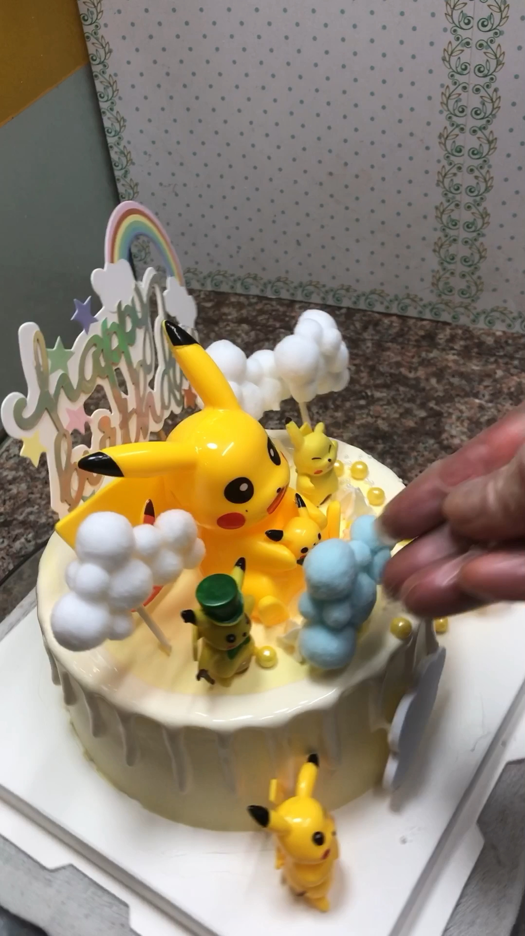 #卡通蛋糕#皮卡丘主题蛋糕制作