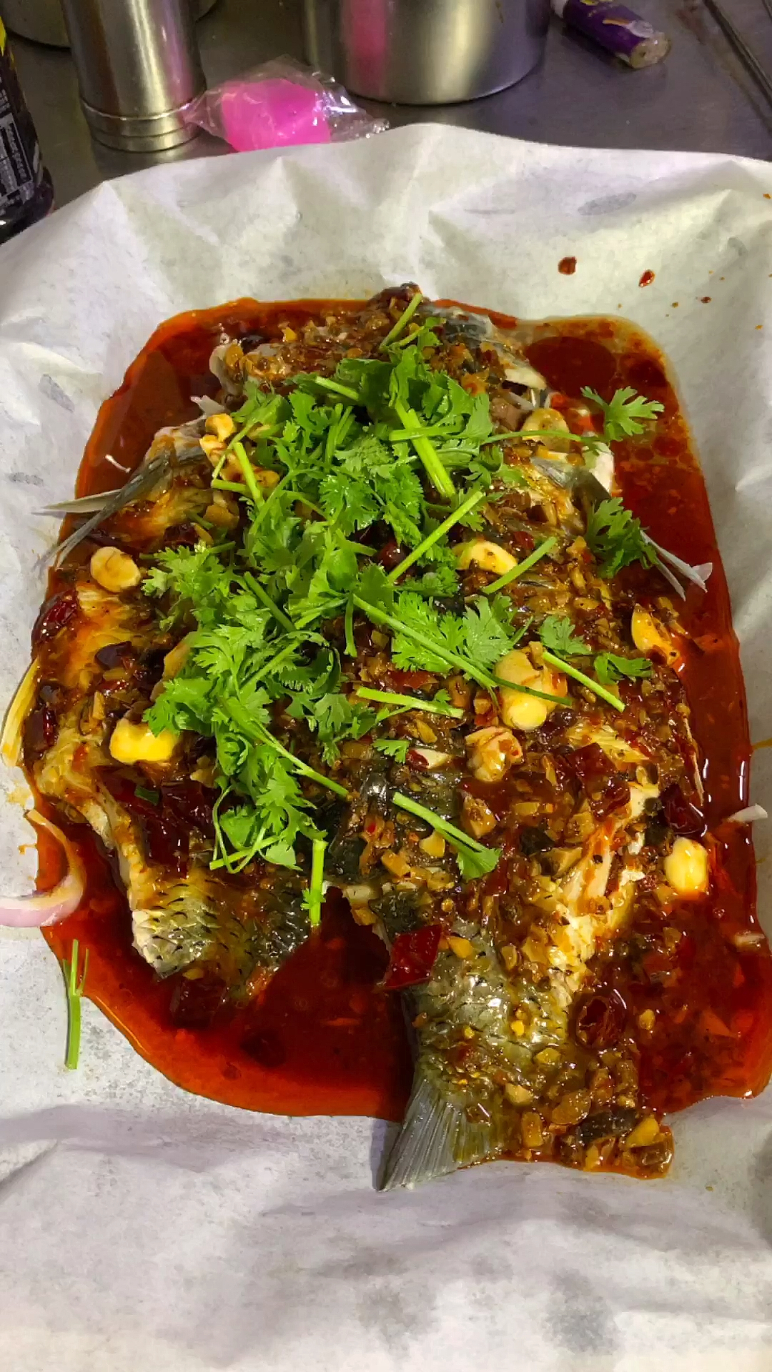 #夏食记#香辣纸包鱼哦,教程下个视频更新