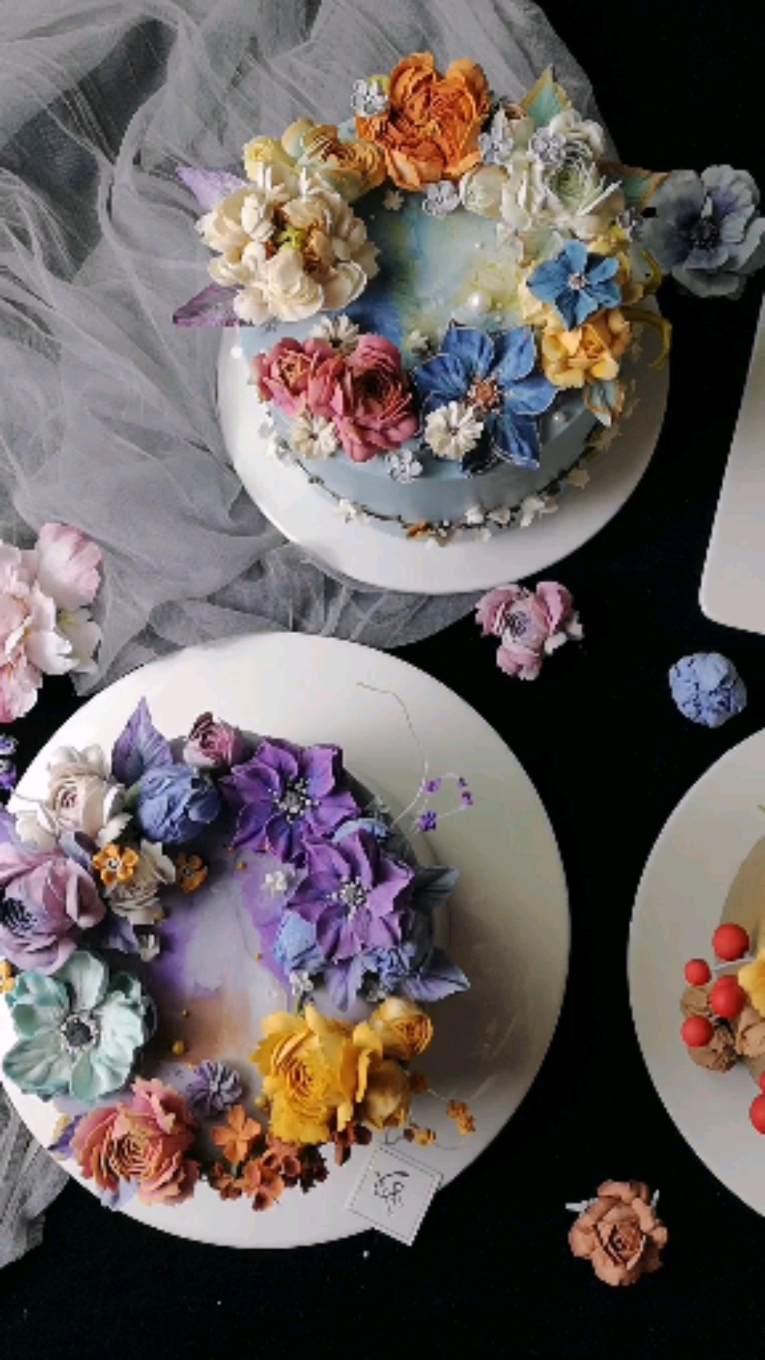 自然系韩式裱花蛋糕#韩式裱花#蛋糕#甜品#甜品台#生日蛋糕#韩式裱花蛋糕