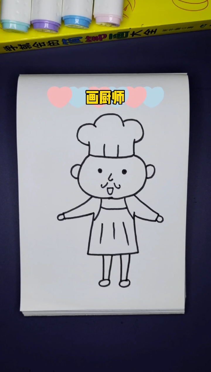 #简笔画#画厨师