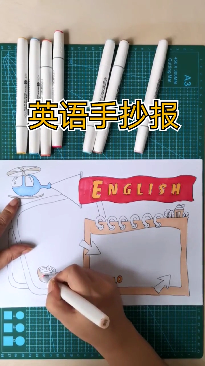 #手抄报#简单好看的英语手抄小报作业模板。还需要画啥,评论留言,马上安排。