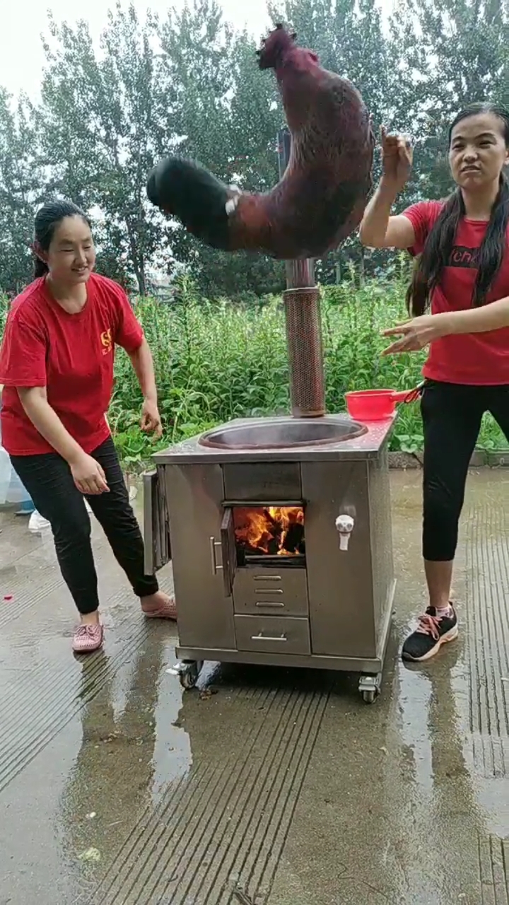 #不锈钢移动铁锅灶台#