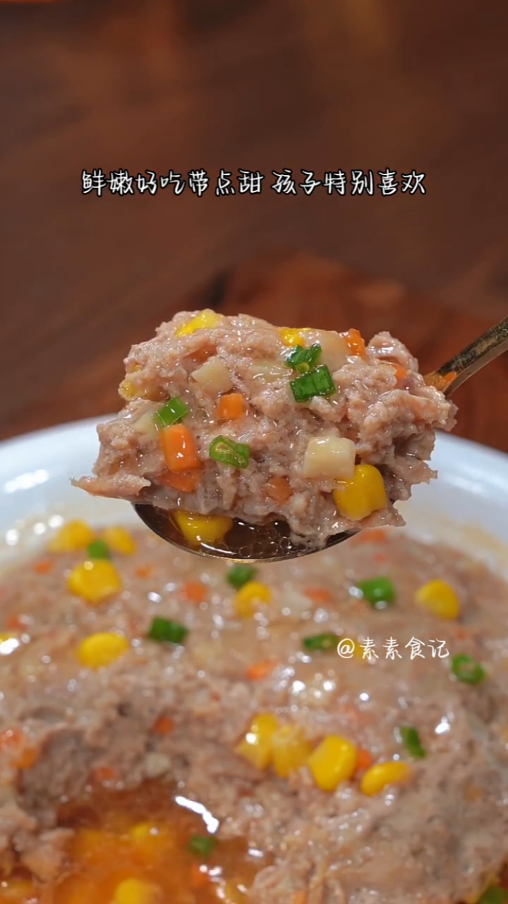 莲藕蒸肉饼