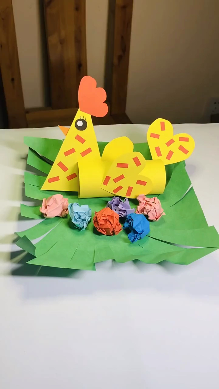 #手工制作#会下蛋的大公鸡