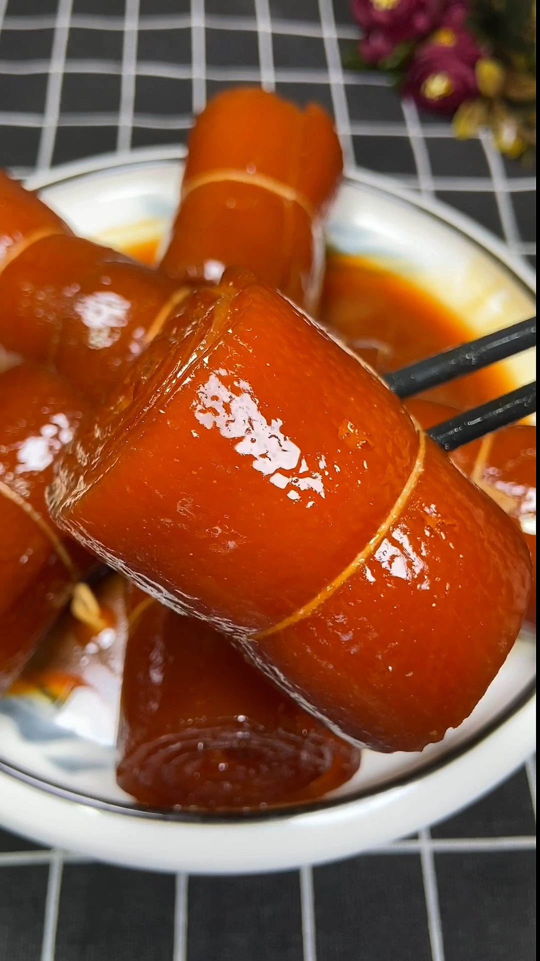 #夏食记#红烧肉皮卷