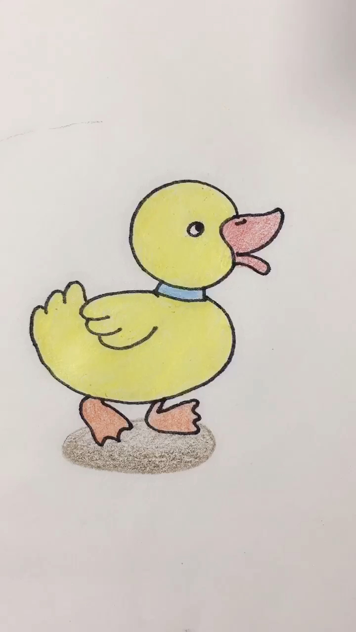 #画画原来如此简单#学画小鸭子简笔画