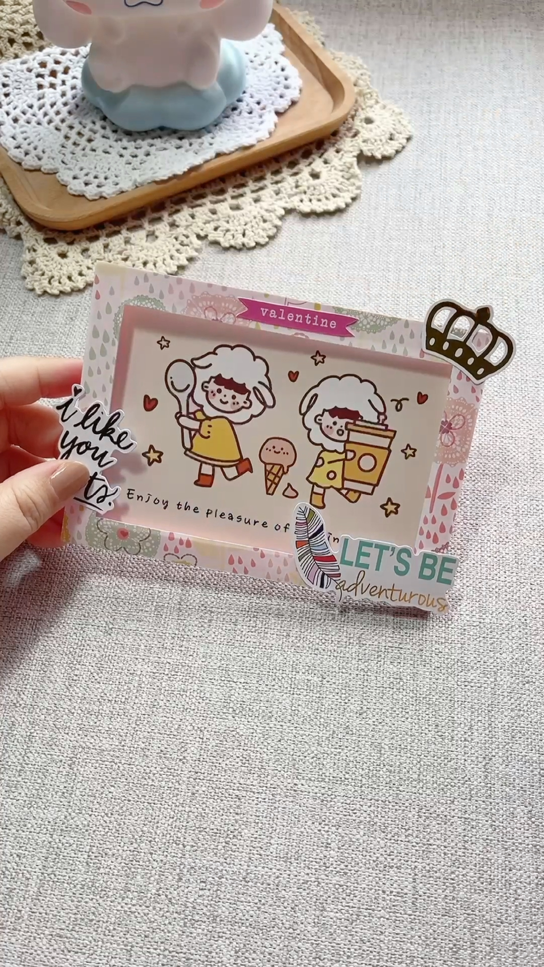#手工制作#用卡纸做成一个好看的相框,实用又简单,喜欢的收藏起来吧!