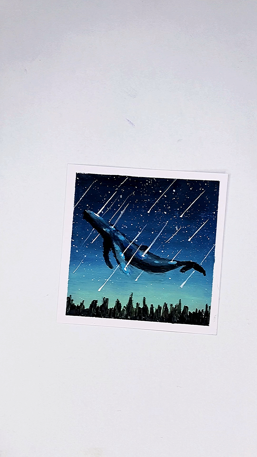 #画画原来如此简单#油画棒大ging鱼不一般的天呐～