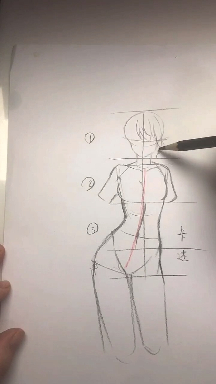 你还不会画漫画人体比例吗?我教你啊!是不是很简单
