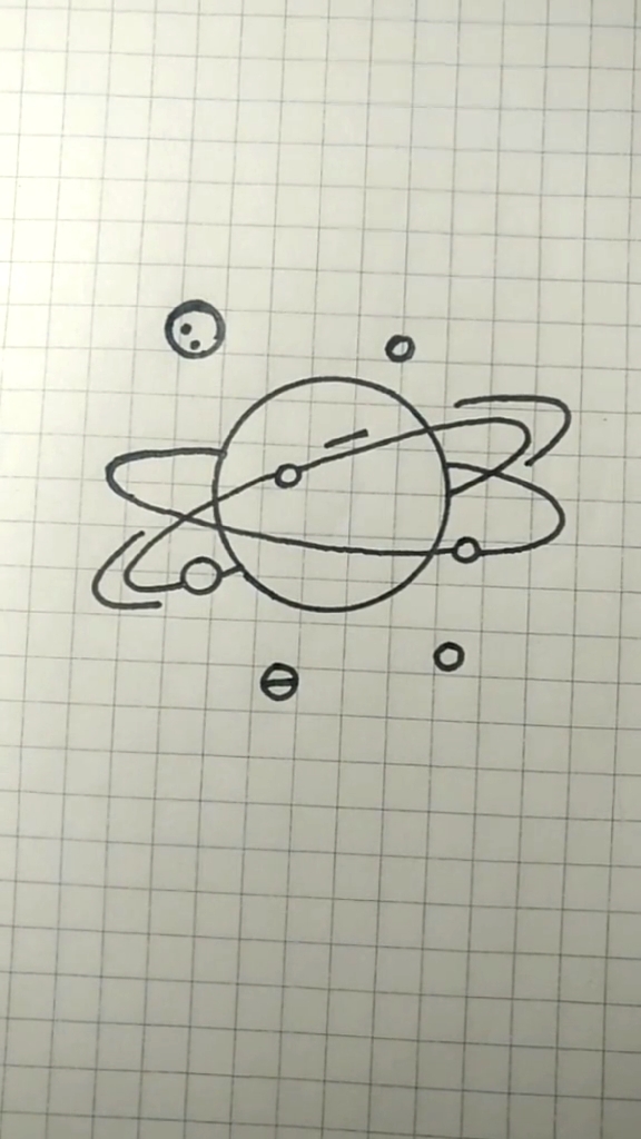 #简笔画#太阳系怎么画?