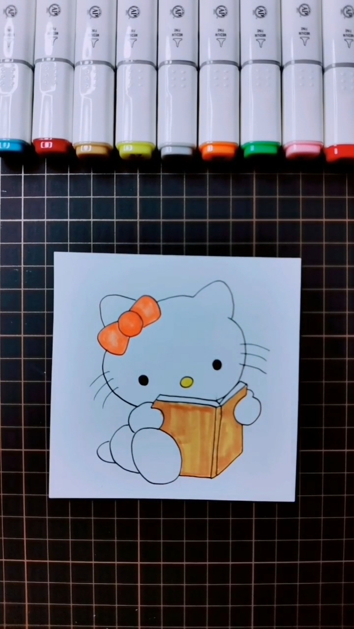 可爱Kitty猫简笔画