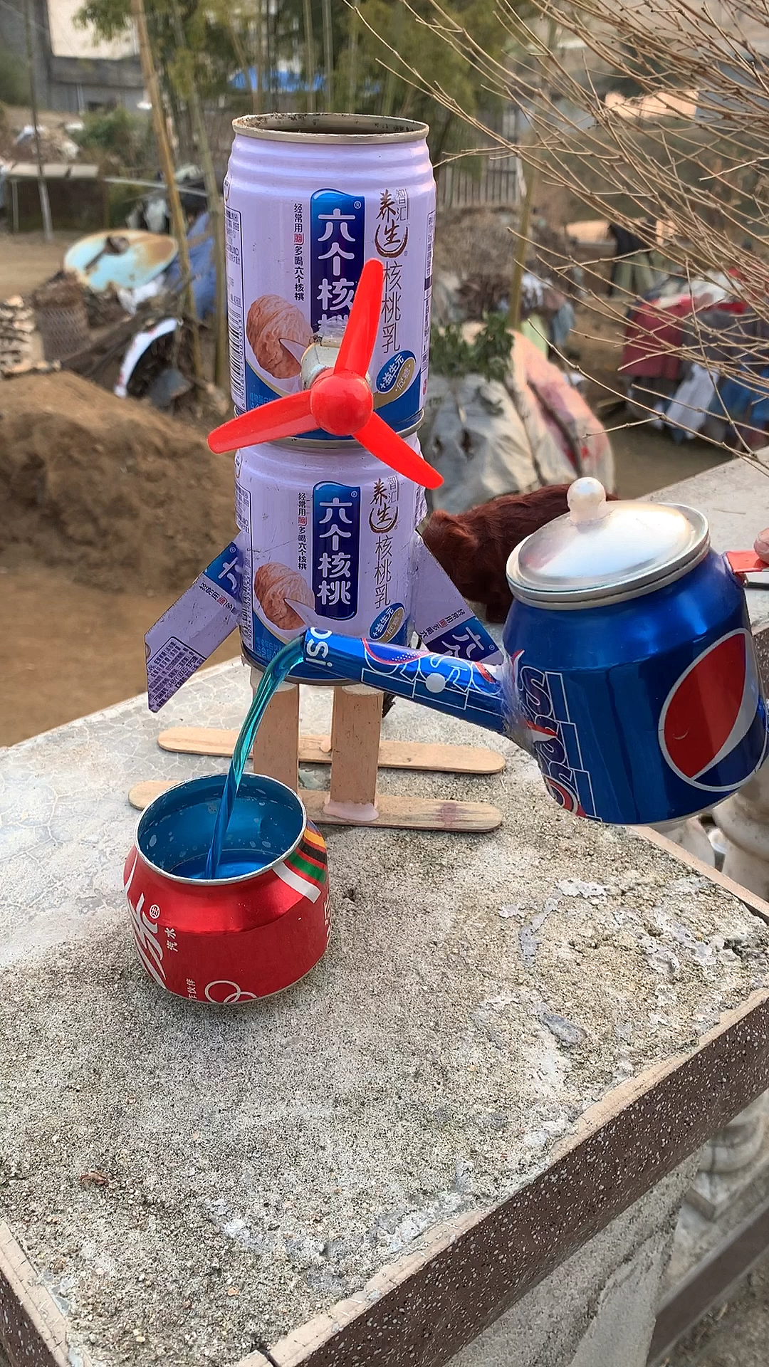 #手工制作#史上最小易拉罐茶壶