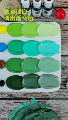 #生日蛋糕#我左看右看,上看下看,原来每个绿色都不简单~～