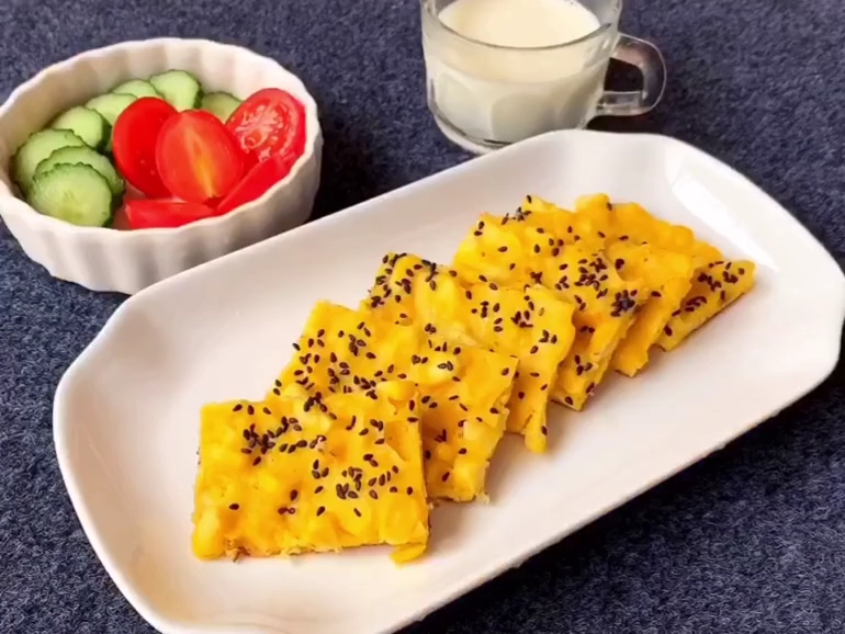 #美食#黄金玉米烙了解下