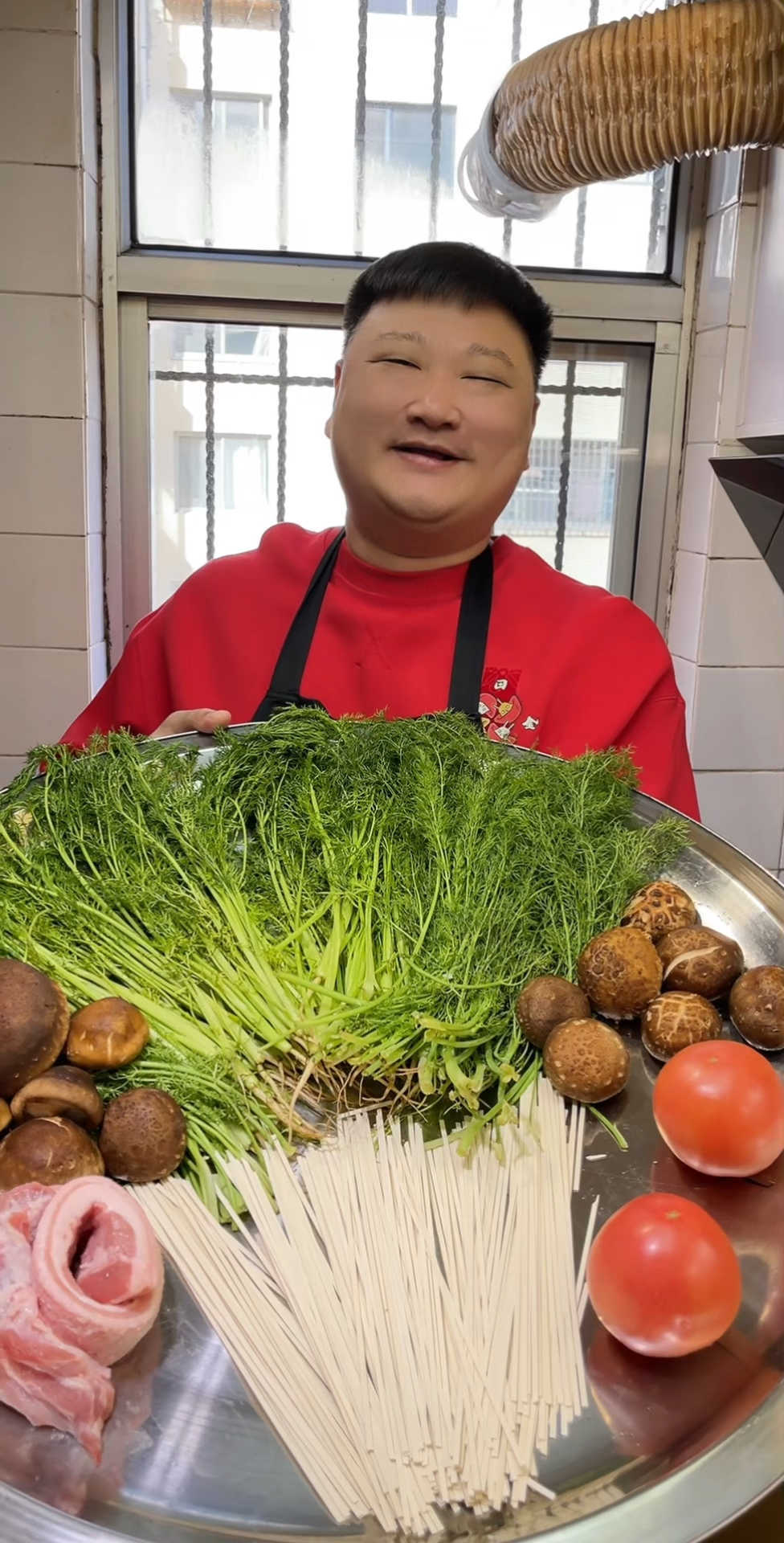 家庭版茴香打卤面做法,感谢大家的支持