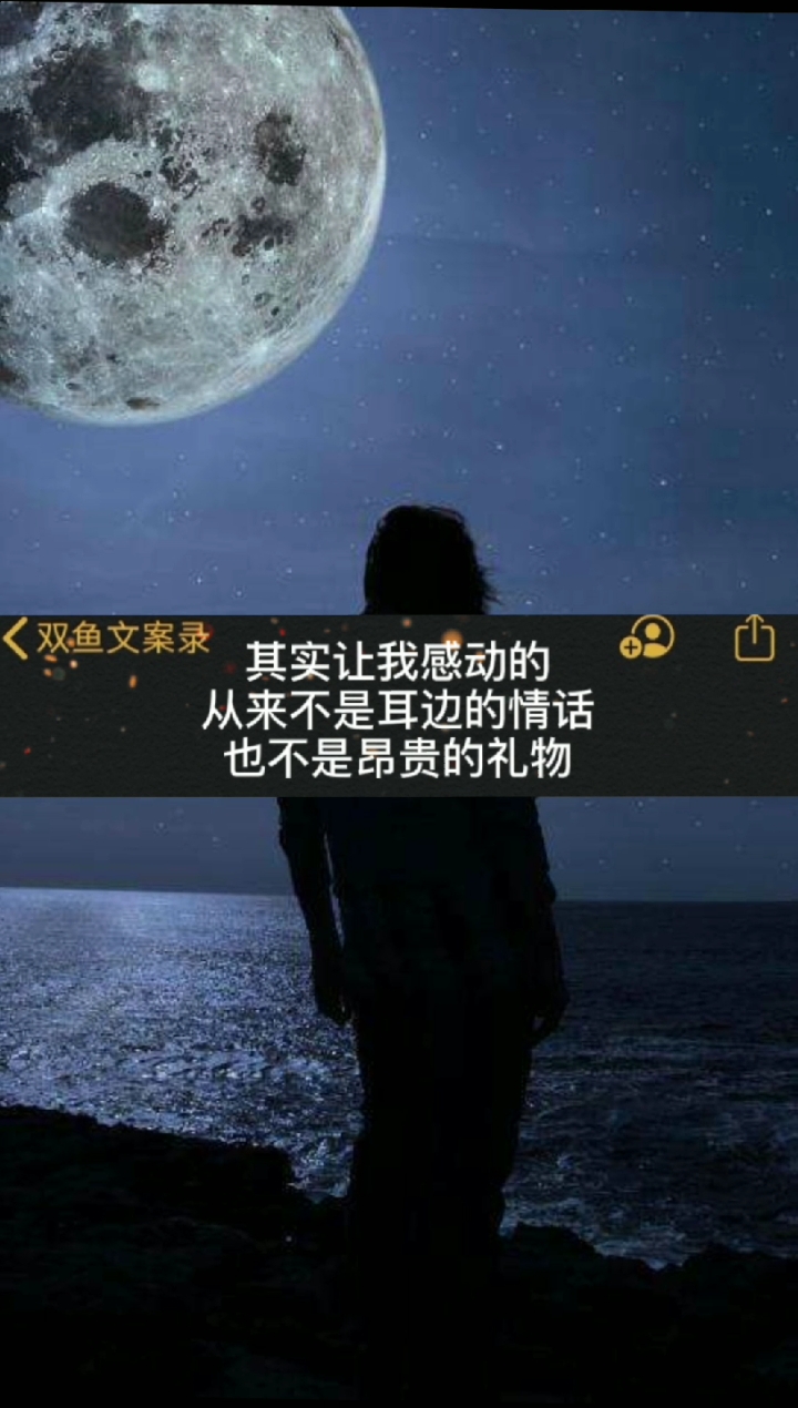 #文案#其实让我感动的,从来不是耳边的情话,也不是昂贵的礼物。