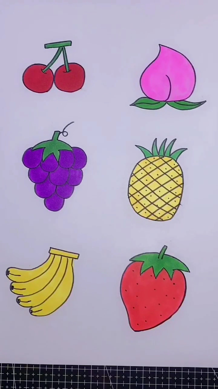 #我要上热门#水果简笔画