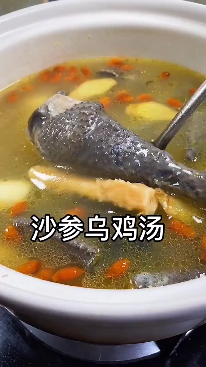 #美食记#冬日进补开始了沙参乌鸡汤灵魂美食有券问答题乌鸡为何是黑色的而不是别的颜色