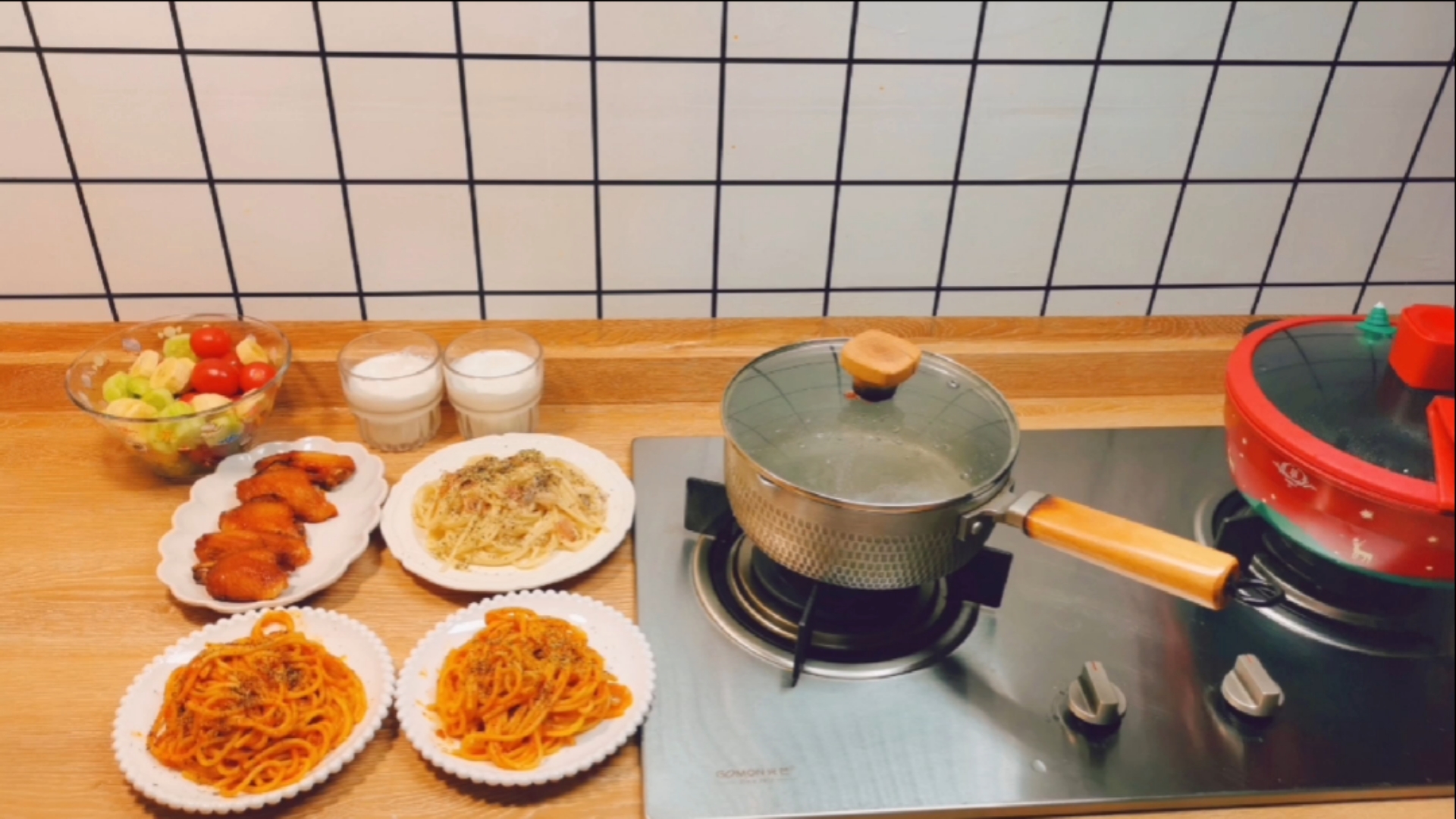 #美食#漂亮美味又简单的早餐,给孩子一个温暖早晨|番茄意面