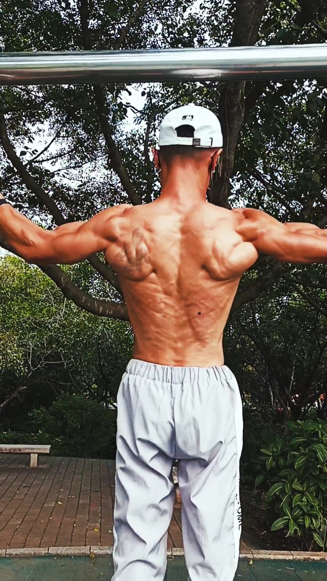 后背长翅膀的肌肉男