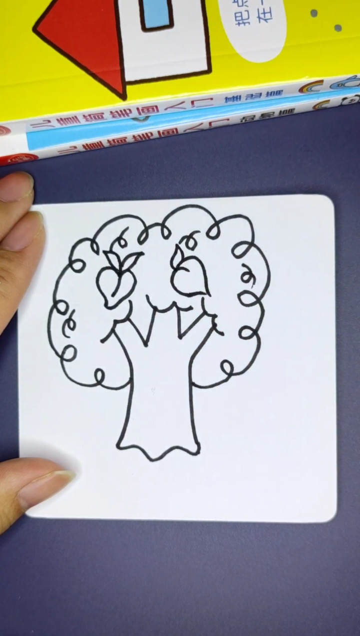 #简笔画#画桃树