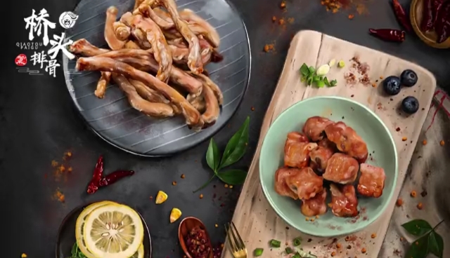 桥头肉条又香又脆