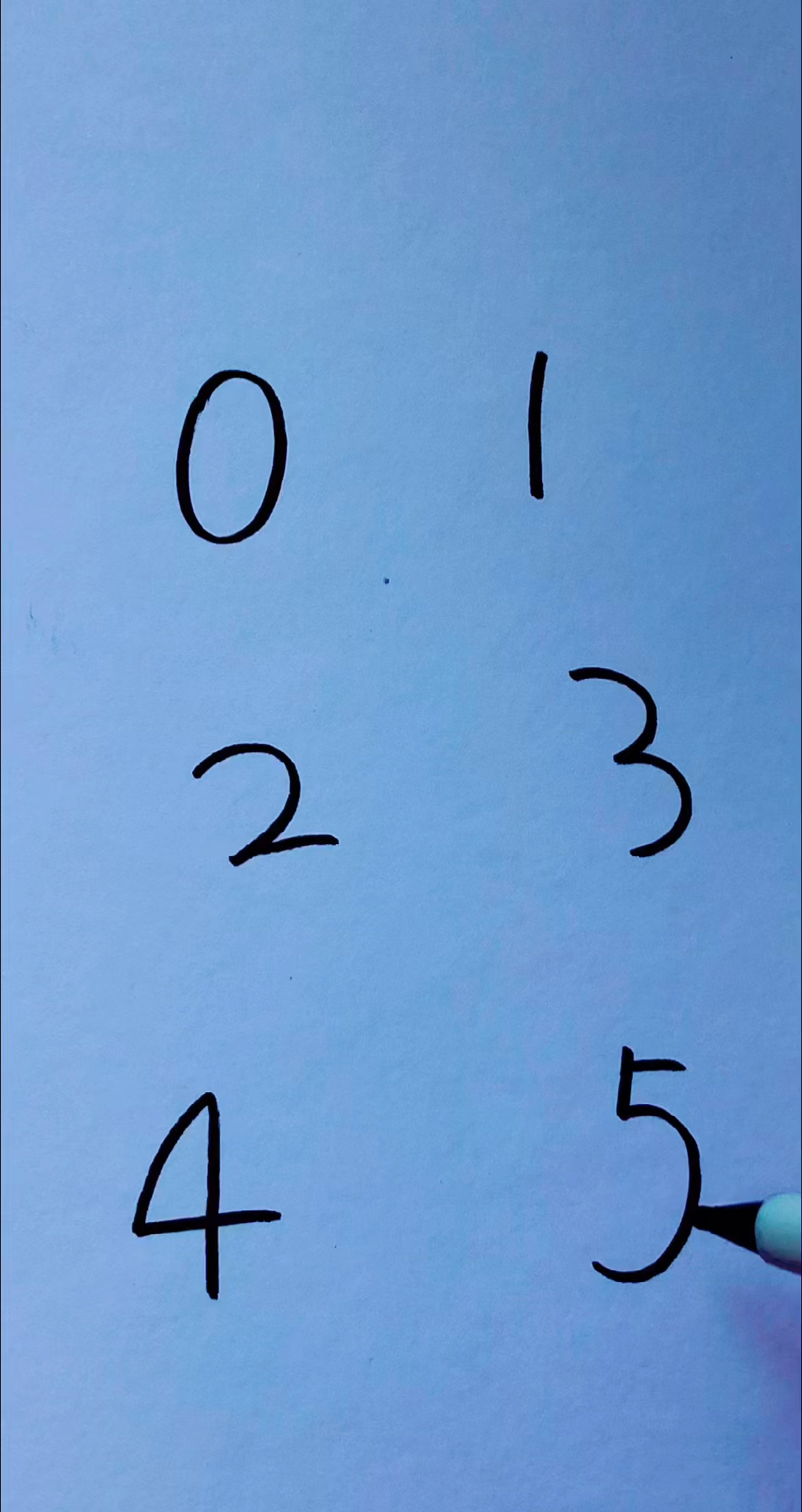 #画画原来如此简单#用数字0～5画蔬菜