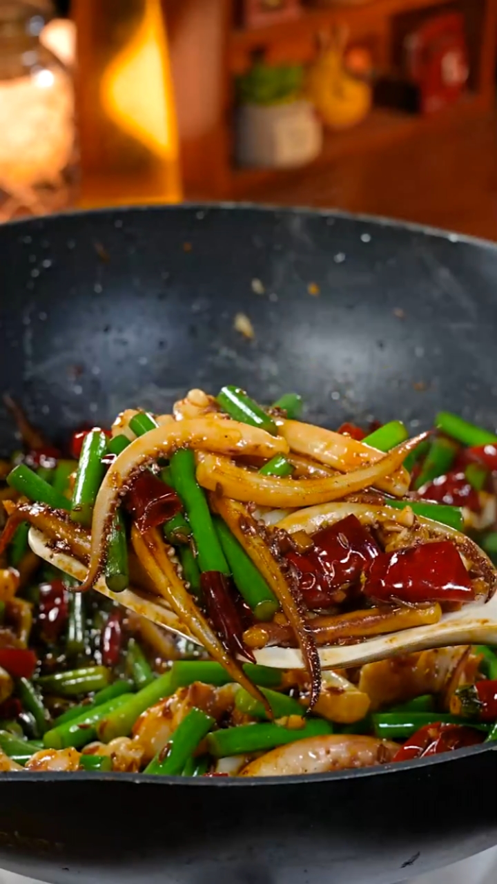 孜然鱿鱼,快做起来吧