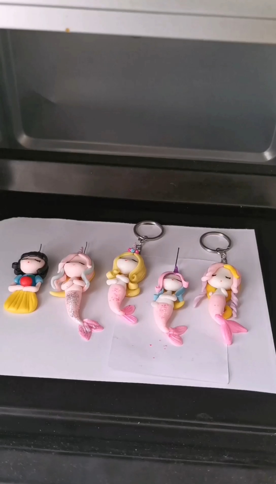 #软陶#软陶美人鱼项链教程