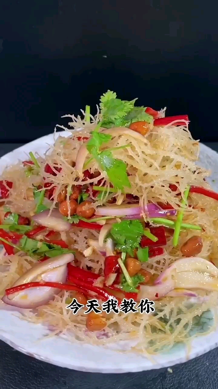 龙须菜凉拌做法,喜欢的记得双击收藏哟。