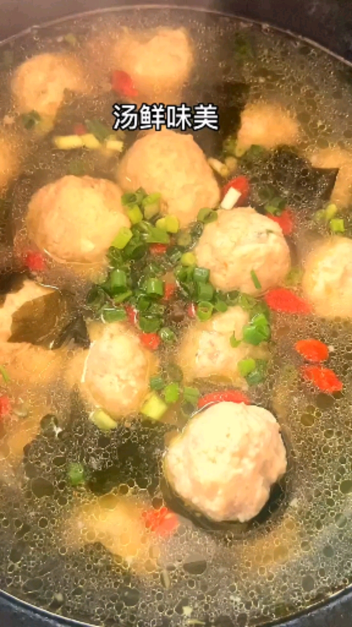 山药肉丸汤