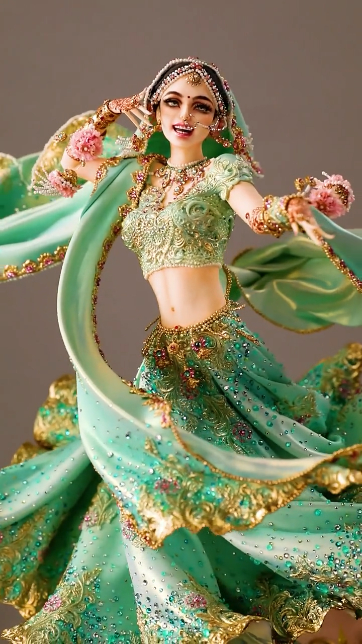 #蛋糕我要上热门#翻糖天竺少女太美了