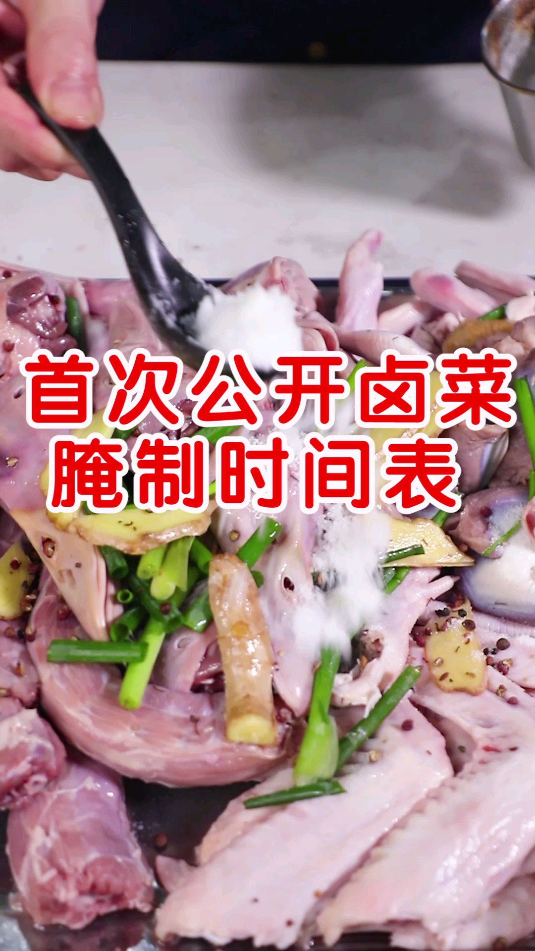 首次公开卤菜腌制时间表#卤菜