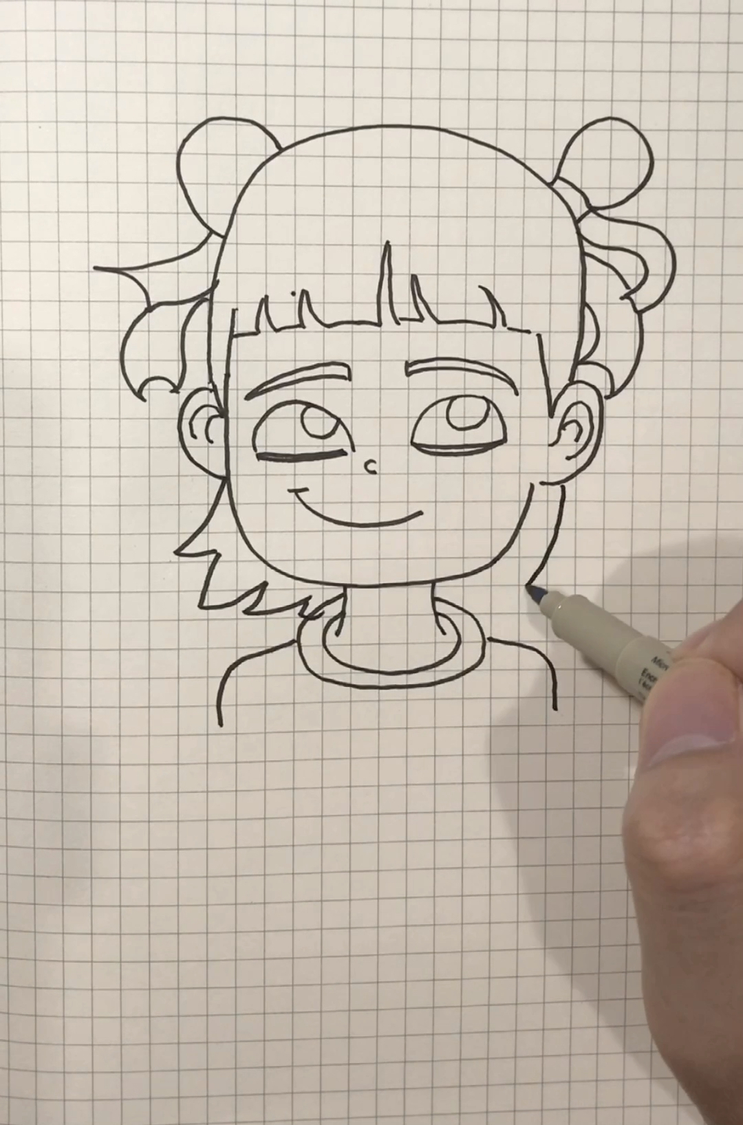 #简笔画#哪吒～