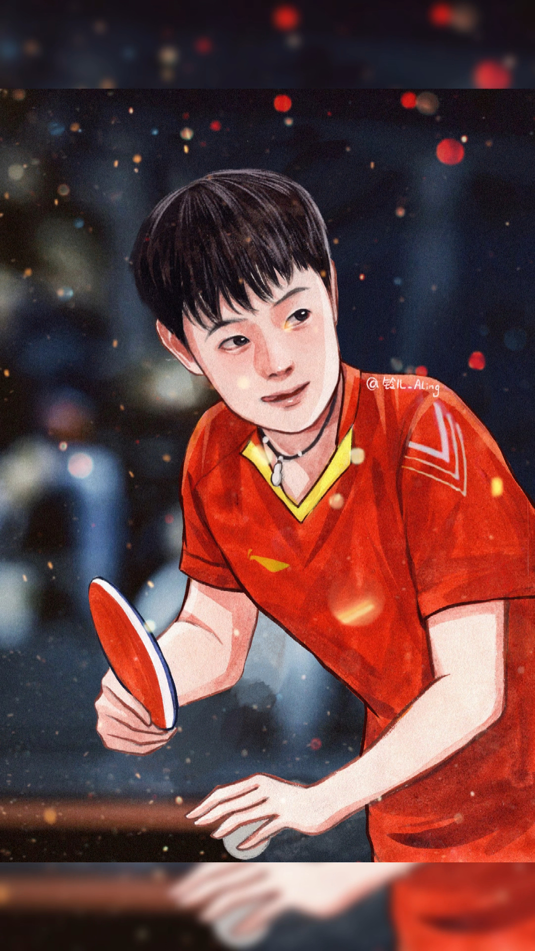 #手绘#今天画个小魔王孙颖莎