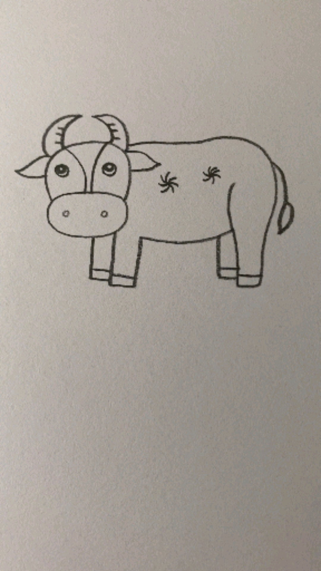 画一只生肖牛