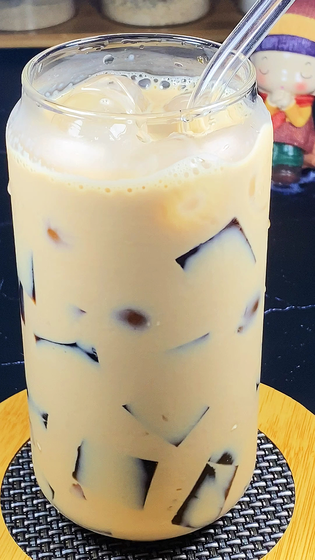 #贴秋膘#复刻一点点的咖啡冻奶茶