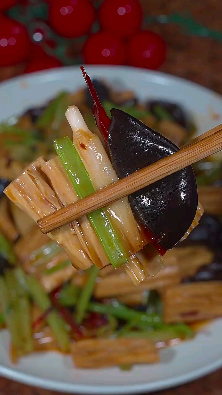 腐竹加芹菜你吃过吗