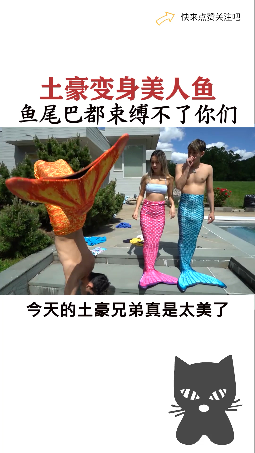 #全民涨知识#土豪变身美人鱼
