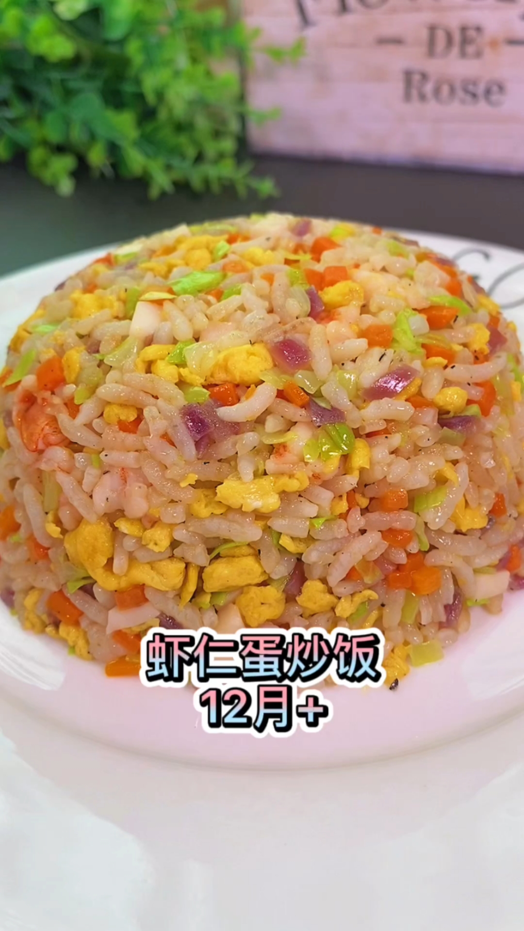 营养丰富,鲜美好吃的虾仁蛋炒饭,孩子轻松光盘了,关键做法特别简单,快给孩子安排吧