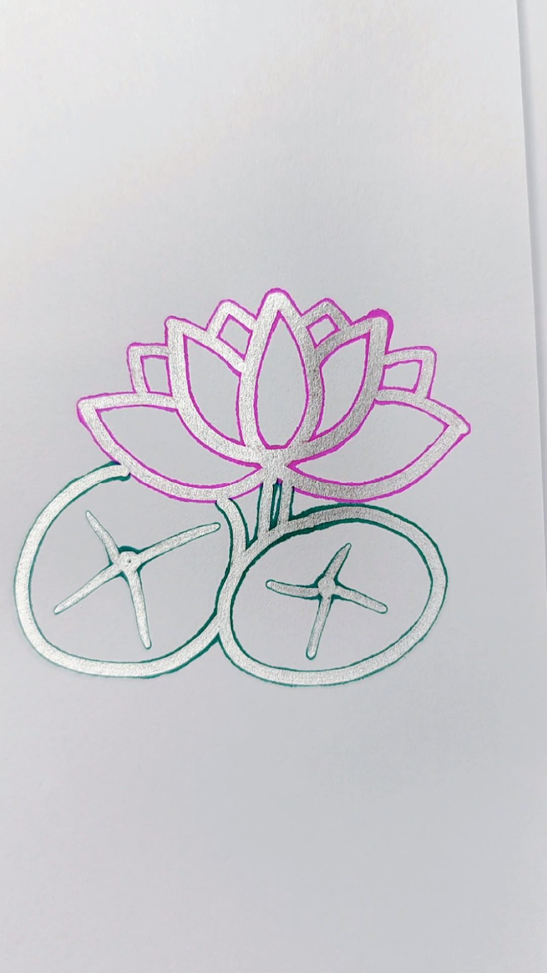 #简笔画#超简单的荷花画法