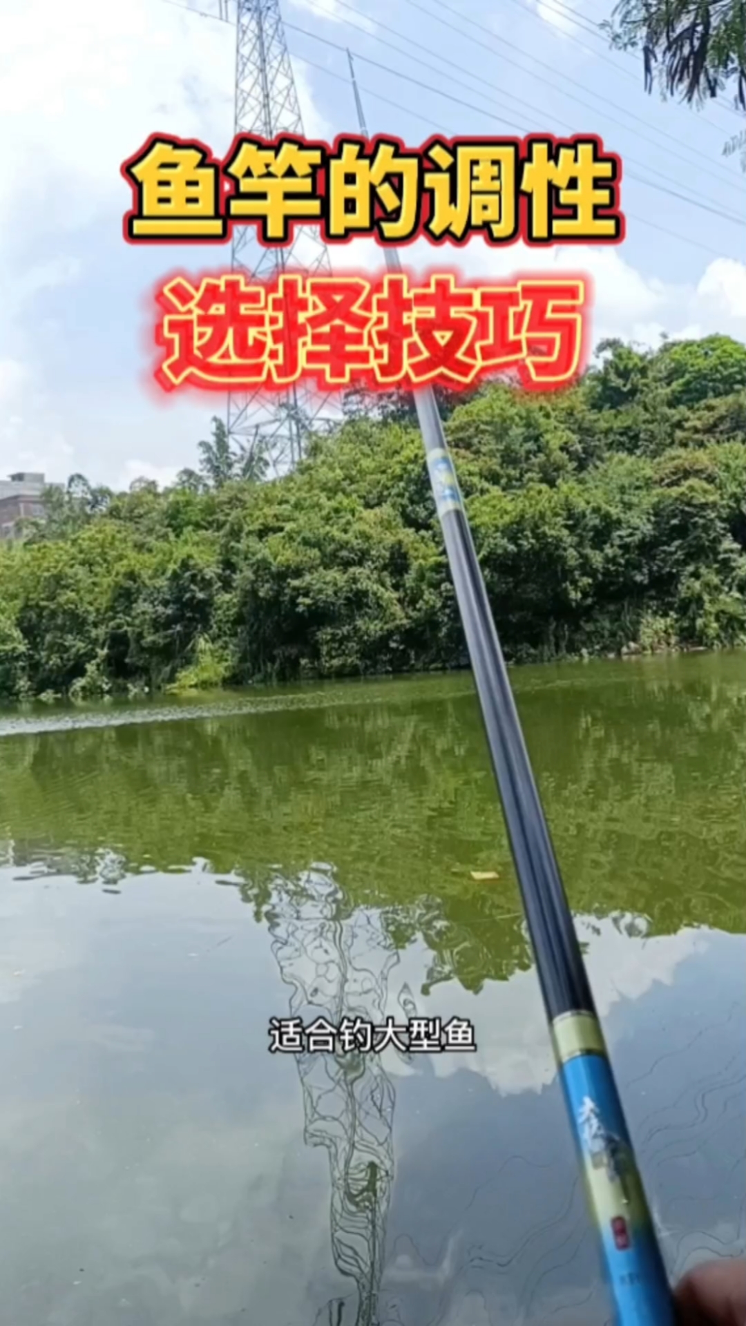 #钓鱼#鱼竿的调性怎么选择,选择鱼竿技巧